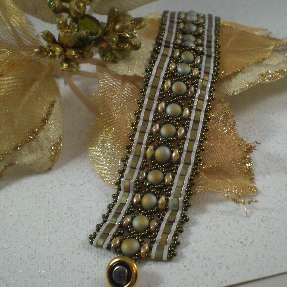 Metallic Olive Moroccan Band - Picture 2 of 3